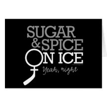 Sucre et épice sur la glace cartes de vœux