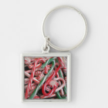 Sucres de canne et menthes poivrées Keychain Porte-clés