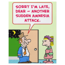 sudden amnesia attack custom flyer