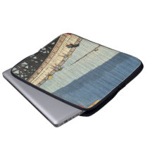 Sudden Shower over Shin-Ōhashi bridge and Atake (大 Laptop Computer Sleeves