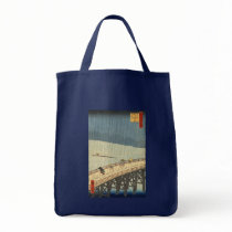 Sudden shower over Shin-Ōhashi bridge and Atake Canvas Bag