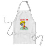 Sudoku Girl Blonde Hair Aprons