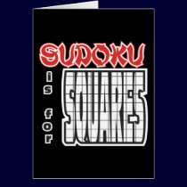 Sudoku is for Squares cards