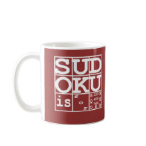 Sudoku is for squares coffee mug