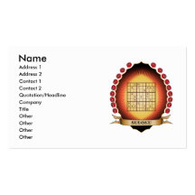 Sudoku Mandorla Business Card Template