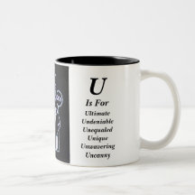 Sue_Grafton_0001, Sue_Grafton_Black, U, Is For,... Mug