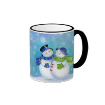 Sue Zipkin snow couble mug