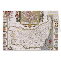 Suffolk and the situation of Ipswich Greeting Card