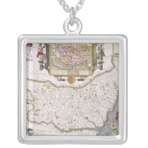 Suffolk and the situation of Ipswich Personalized Necklace