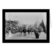 Suffrage Parade Washington, DC 1913 Greeting Cards