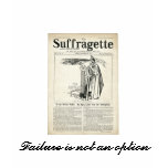 suffragette, Failure is not an option t-shirts