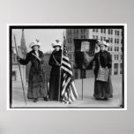 Suffragettes Votes for Women Pilgrim Leaflets Poster