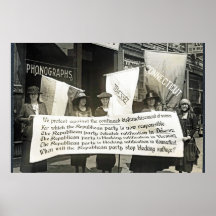 Suffragists (NWP) Protest Republicans, 1920 Posters