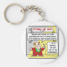 SUG obama democracy afghanistan chicago Keychain
