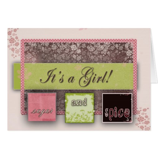 Sugar and spice greeting cards