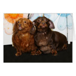 Sugar and Tesa - Dachshund -6 Card