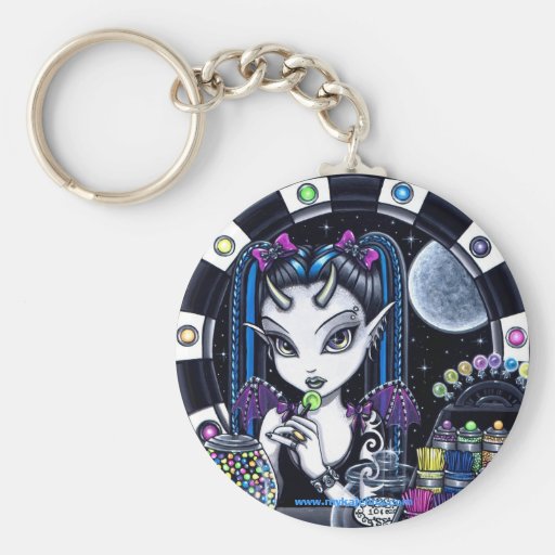 "Sugar" Candy Store Fairy Keychain
