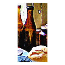 Sugar Cheese and Bottles Customized Photo Card