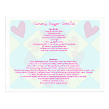 Sugar Cookie Recipe Postcard