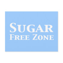 Sugar Free Zone Gifts Postcards