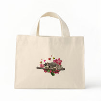 Sugar Glider Flowers and Hearts Tote Bag