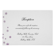 Sugar Plum Tree Snowflakes Wedding Reception Personalized Announcements