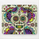 Sugar Skull Art - Day of the Dead mousepad