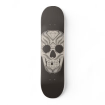 Sugar Skull art skateboard