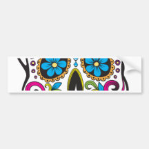 Sugar Skull Bumper Stickers