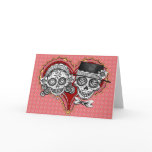 Sugar Skull Couple Cards