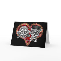 Sugar Skull Couple Cards
