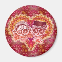 Sugar Skull Couple Magnet