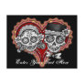 Sugar Skull Couple Postcard - Add Your Own Text!