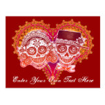 Sugar Skull Couple Postcard - Add Your Own Text!