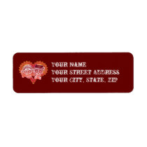 Sugar Skull Couple Return Address Labels