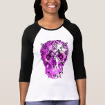 SUGAR SKULL IN VINES PRINT TEE SHIRTS
