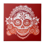 Sugar Skull Lady Catrina Ceramic Tile
