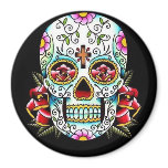 sugar skull refrigerator magnets
