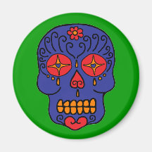 Sugar Skull Magnets