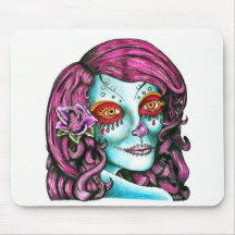 Sugar Skull Mouse Pads