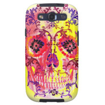 SUGAR SKULL PASTEL BRIGHTS PRINT SAMSUNG GALAXY S3 COVERS