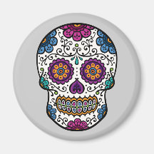 Sugar Skull Refrigerator Magnets