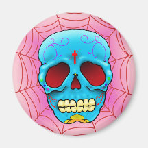 Sugar Skull Refrigerator Magnets
