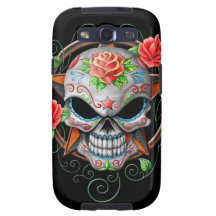 Sugar Skull Star, black Samsung Galaxy S3 Case