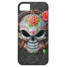 Sugar Skull Star, grey Case For The iPhone 5