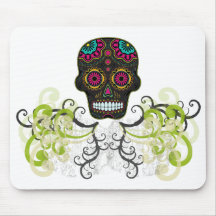 Sugar Skull Tattoo Mouse Pad