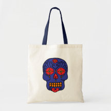 Sugar Skull Tote Bags