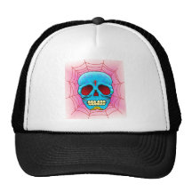 Sugar Skull Trucker Hats