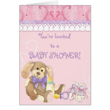 Sugar & Spice, Girl Baby Shower Invitation Cards