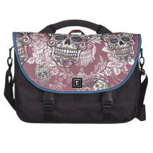 Sugary Sweet Mellow Sugar Skull. Laptop Commuter Bag
